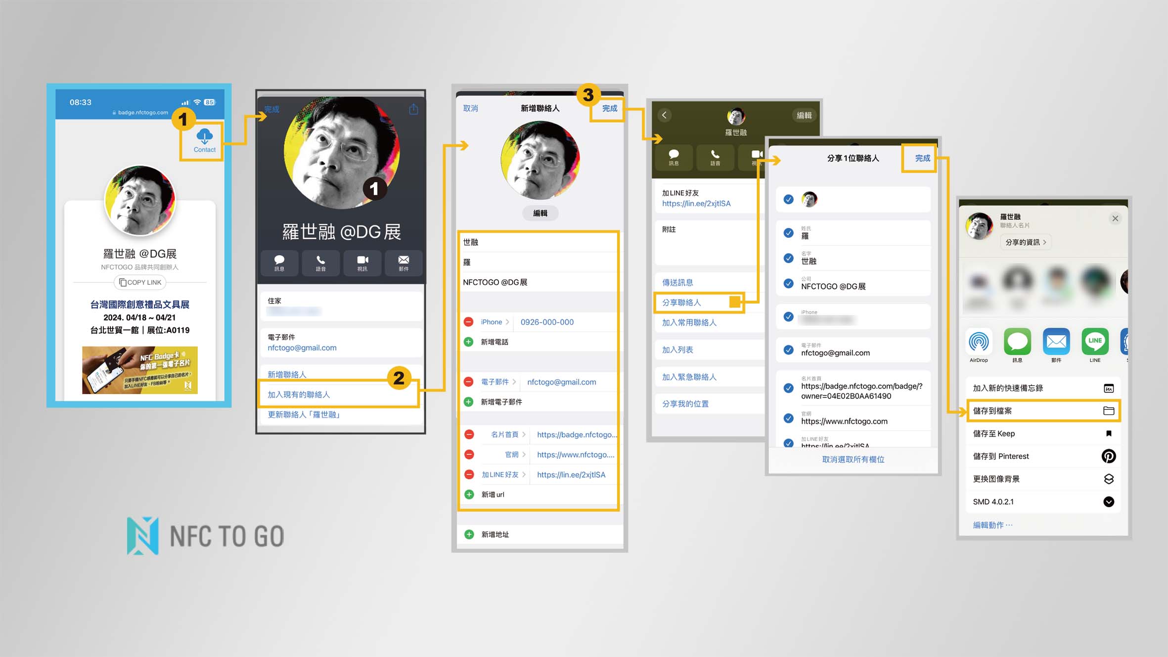 解鎖秘技，製作與分享我的vCard電子名片。：內文圖片 2